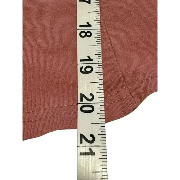 ALYA‎ Women’s Small Oversized Pink Ruffled Button Front Boho Cropped Top - Picture 6 of 6